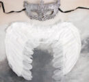 5169384 эротический набор серебрянный ангел крылья.маска